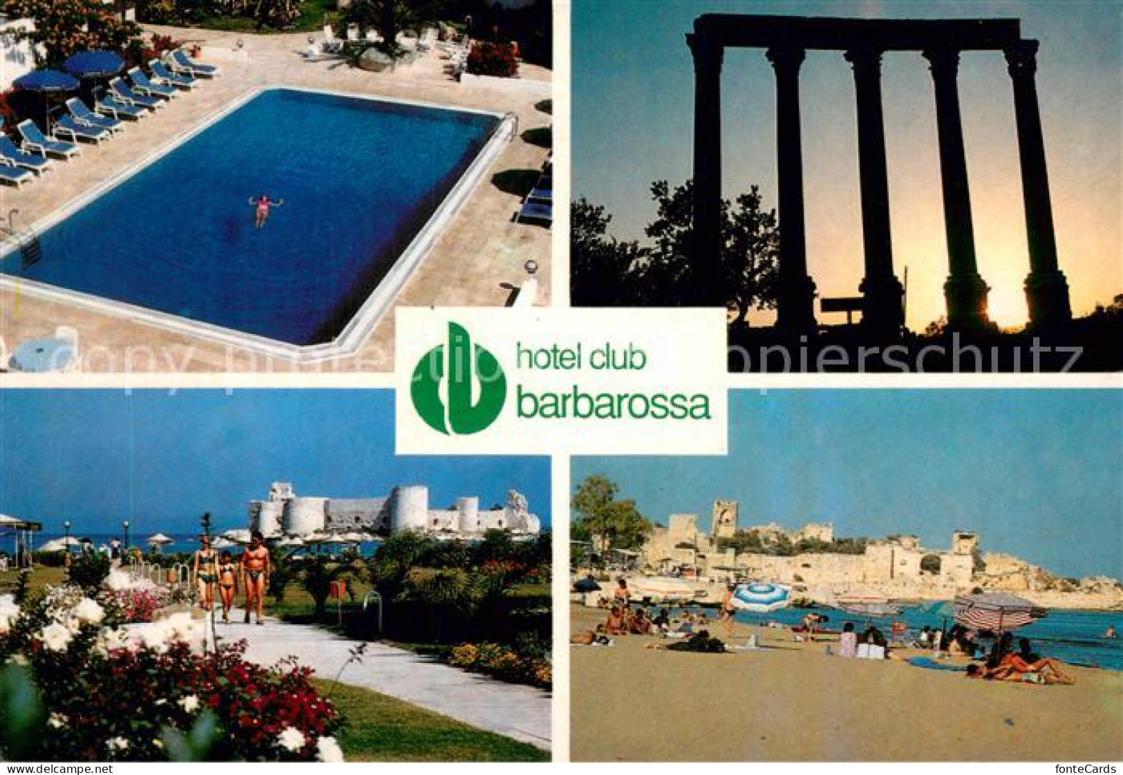 73687269 Mersin Hotel Club Barbarossa Swimming Pool Promenade Strand Ruine Mersi - Turchia