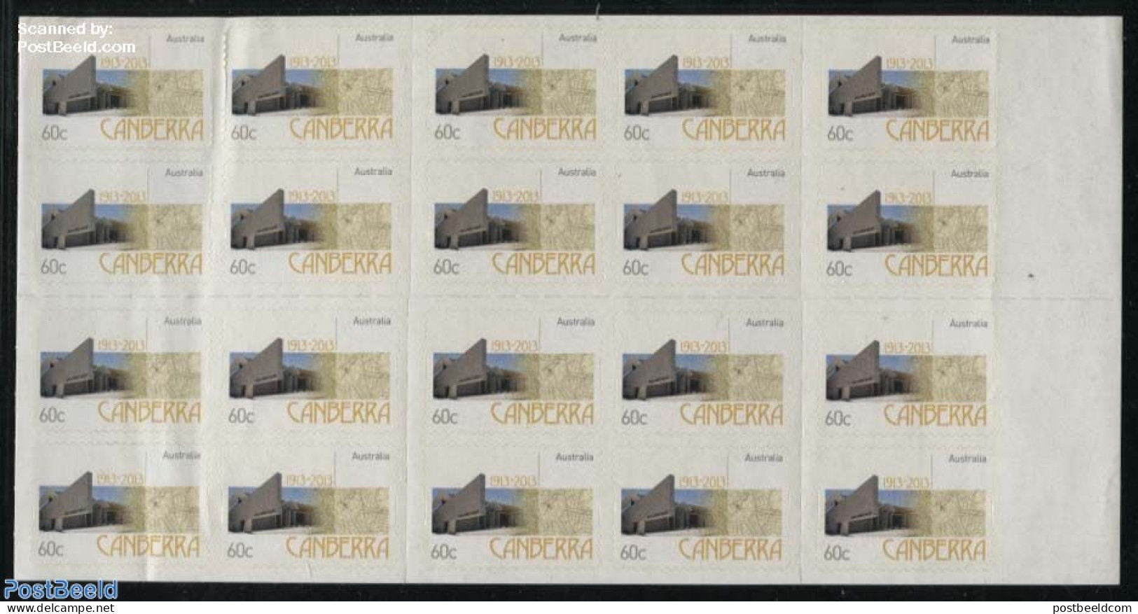Australia 2013 Canberra Foil Booklet, Mint NH, Stamp Booklets - Unused Stamps