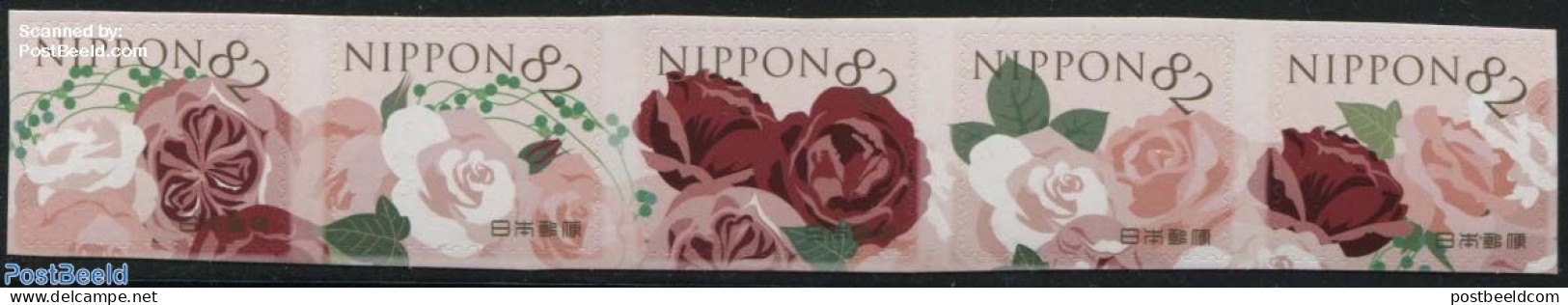 Japan 2016 Flowers In Daily Life 5v S-a, Mint NH, Nature - Flowers & Plants - Neufs