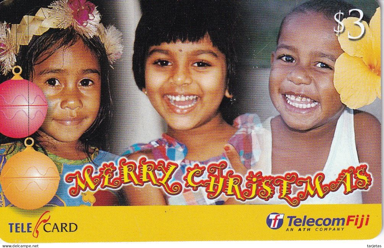 TARJETA DE LAS FIJI DE MERRY CHRISTMAS (FELIZ NAVIDAD) - Fidji