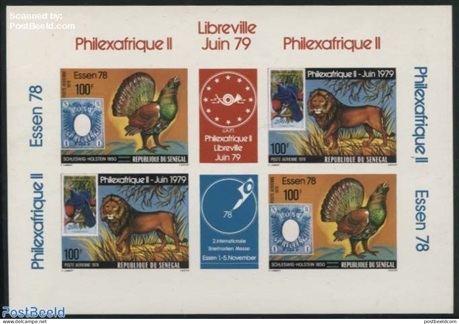 Senegal 1978 Philexafrique, Epreuve De Luxe, Mint NH, Philately - Stamps On Stamps - Briefmarken Auf Briefmarken