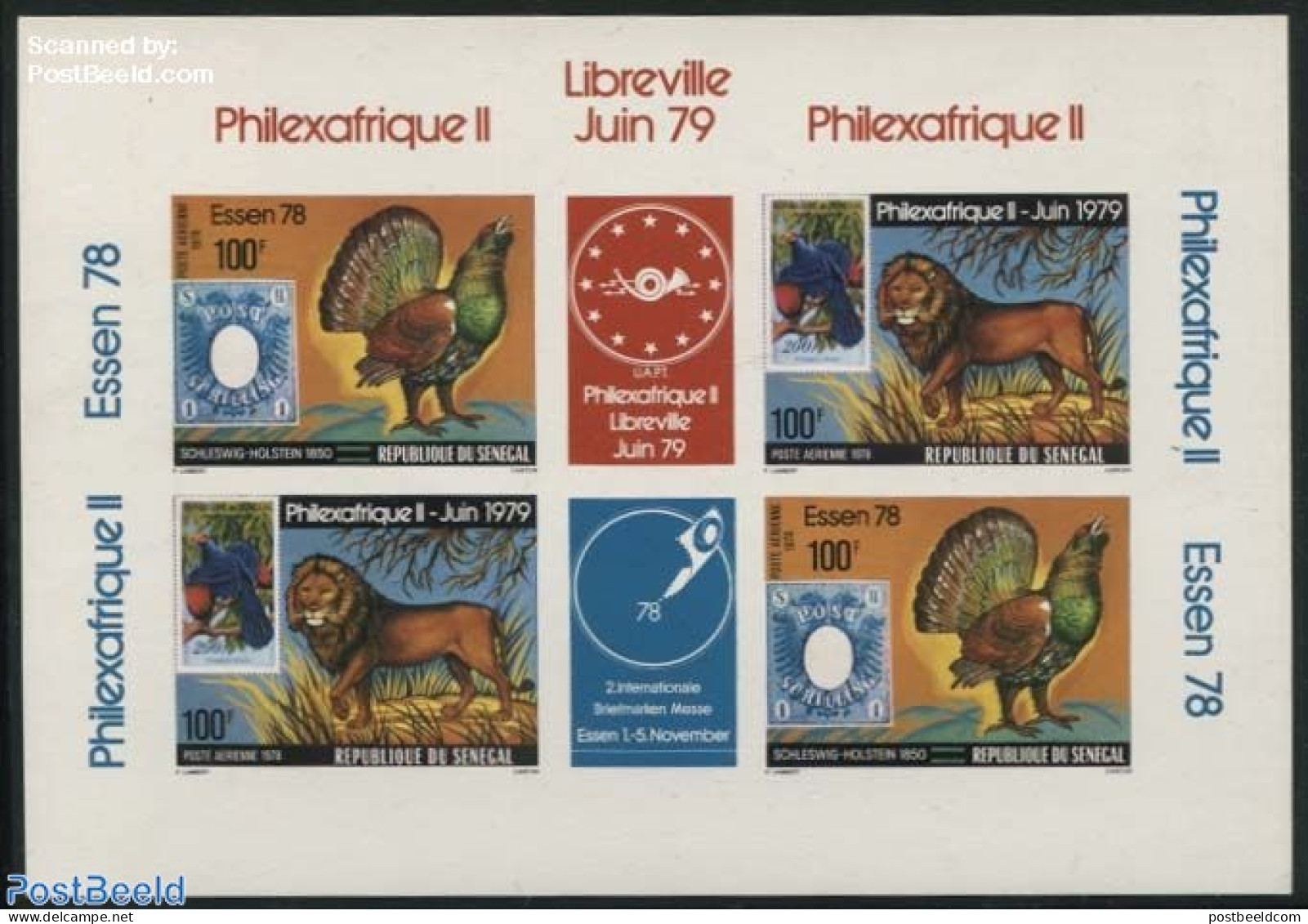 Senegal 1978 Philexafrique, Epreuve De Luxe, Mint NH, Philately - Stamps On Stamps - Sellos Sobre Sellos