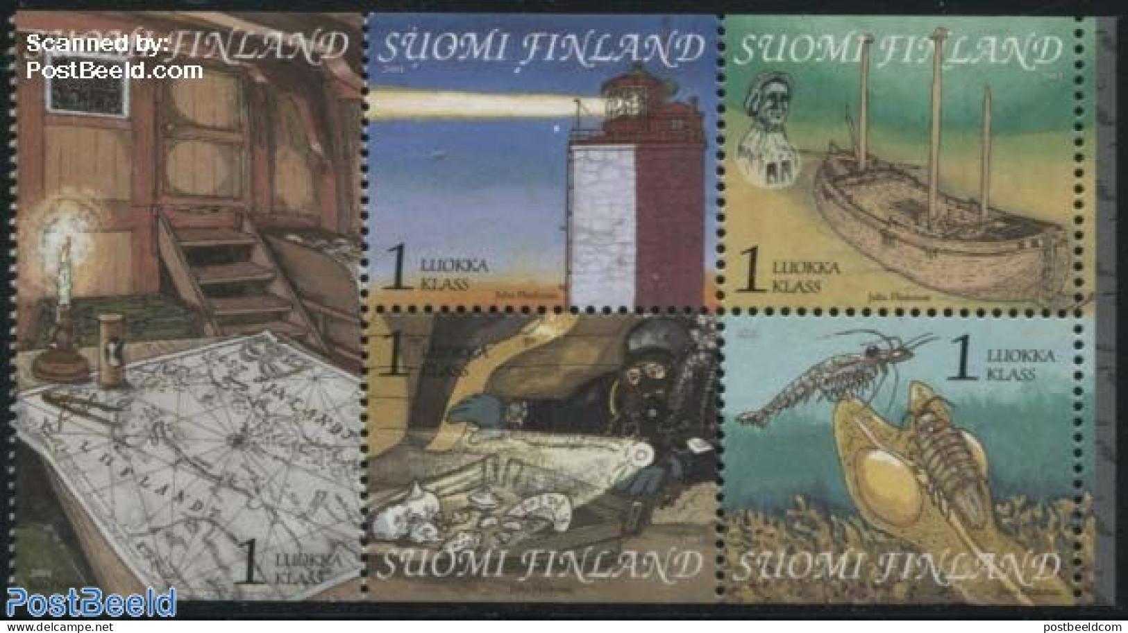 Finland 2001 Gulf Of Finland 5v, Mint NH, Transport - Various - Ships And Boats - Lighthouses & Safety At Sea - Nuovi