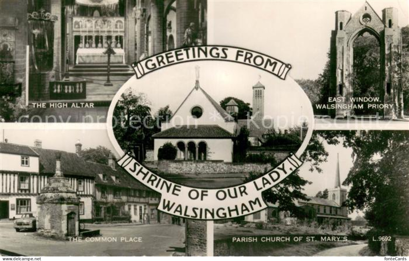 73682971 Walsingham Shrine Of Our Lady The High Altar East Window The Common Pla - Autres & Non Classés