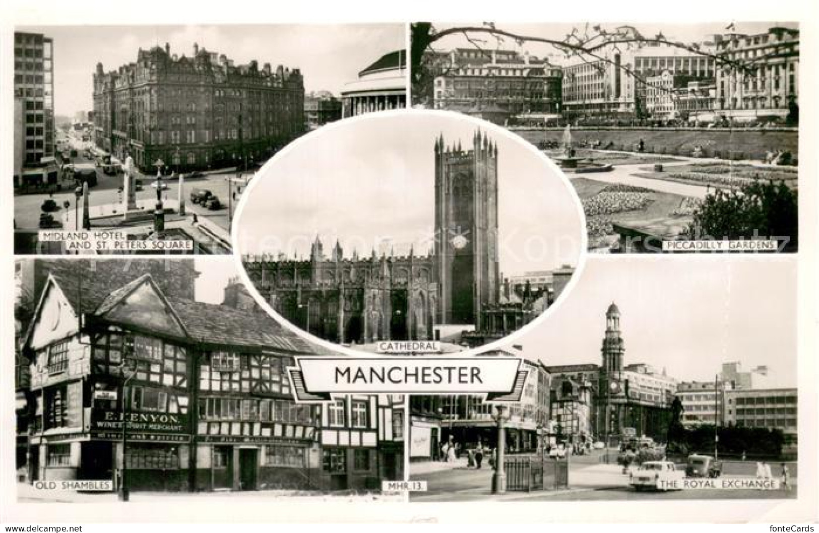 73682968 Manchester GB Midland Hotel Piccadilly Gardens Old Shambles Cathedral T - Andere & Zonder Classificatie