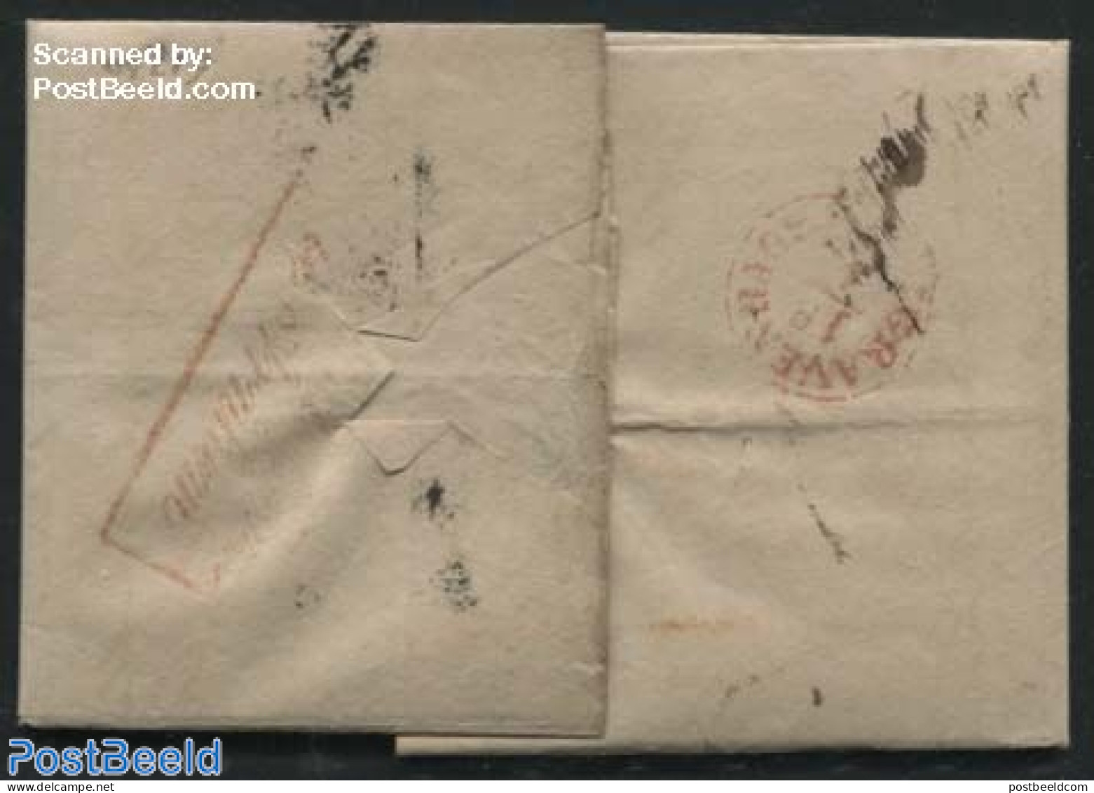 Netherlands 1844 Folding Letter From Arnhem To The Hague, Postal History - ...-1852 Voorlopers