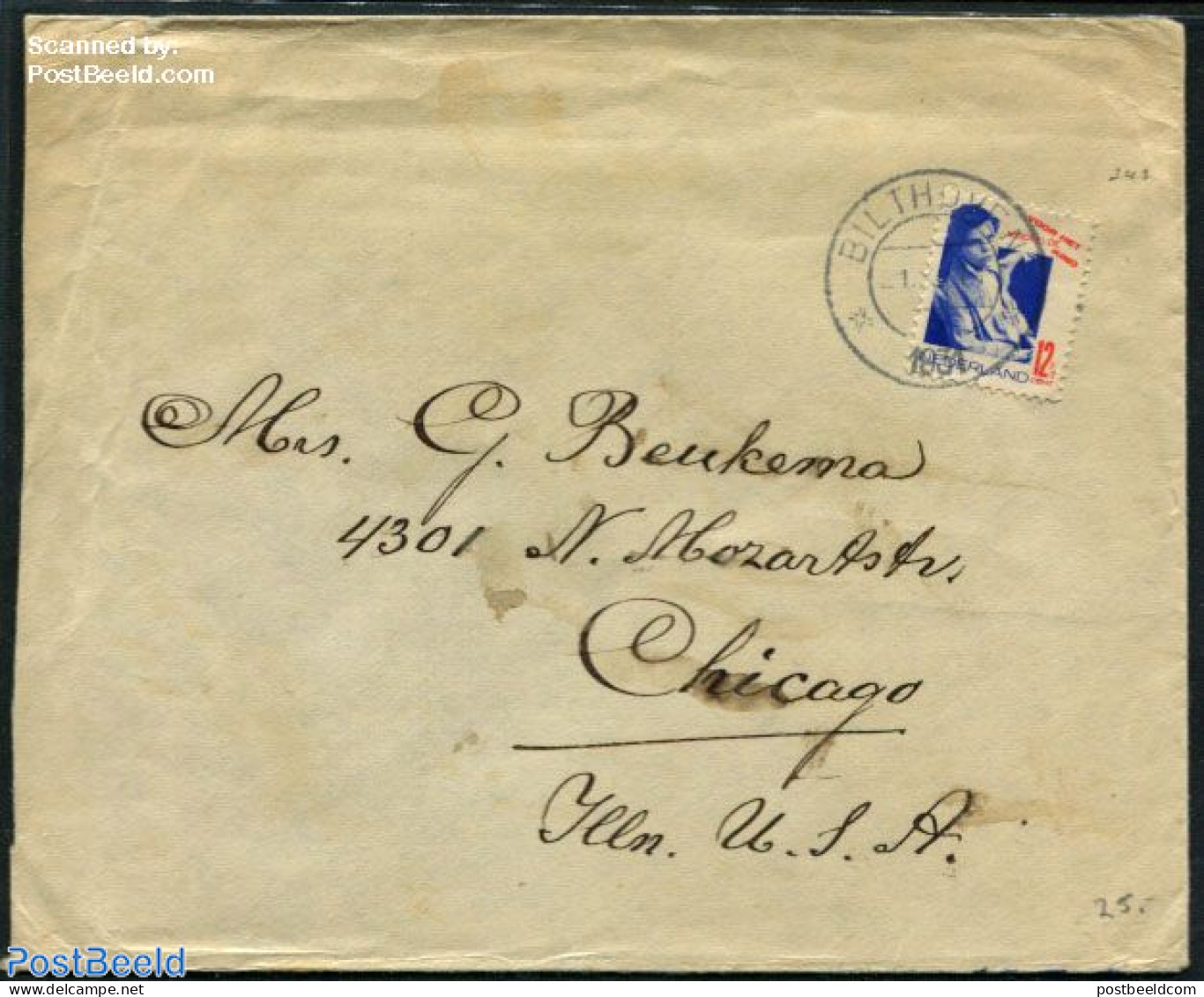 Netherlands 1931 Cover With NVPH No. 243, Postal History, Health - Disabled Persons - Covers & Documents