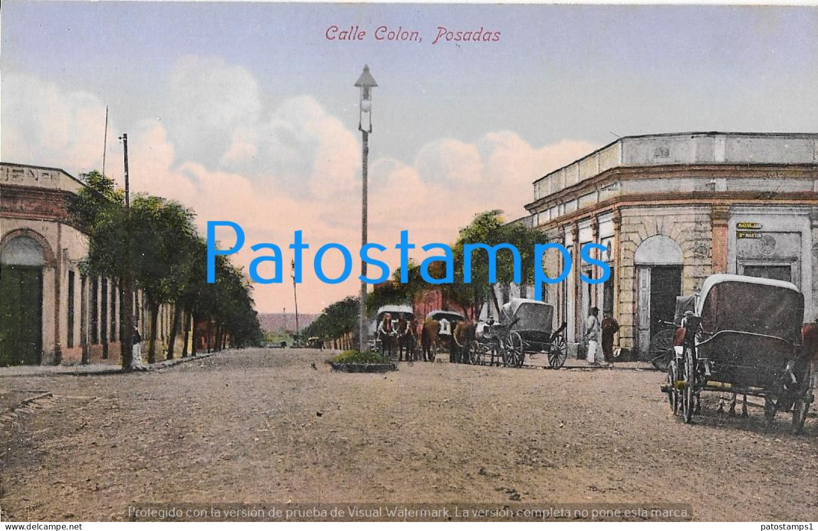 227538 ARGENTINA MISIONES POSADAS STREET CALLE FELIX COLON POSTAL POSTCARD - Argentina