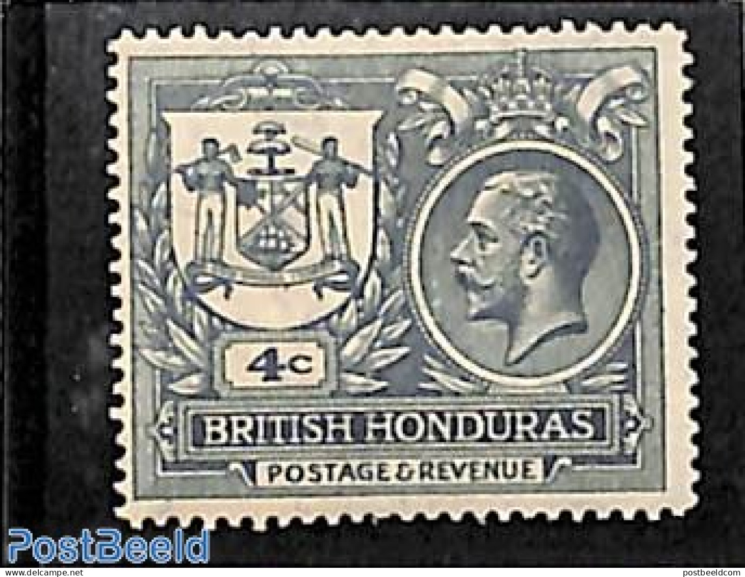 Belize/British Honduras 1921 Definitive 1v, Unused (hinged), History - Coat Of Arms - Honduras Británica (...-1970)