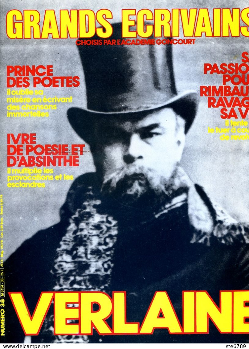 PAUL VERLAINE Ecrivain GRANDS ECRIVAINS N° 38 - History