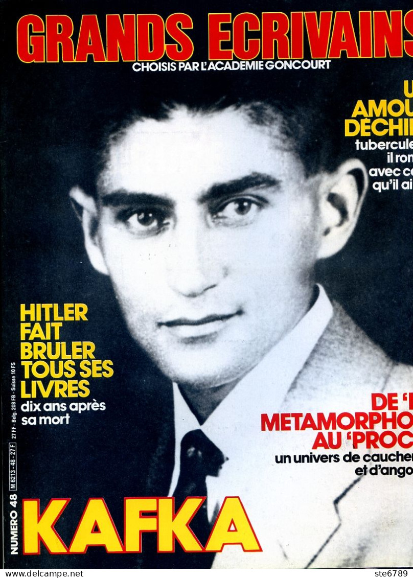 FRANZ KAFKA Ecrivain GRANDS ECRIVAINS N° 48 - History