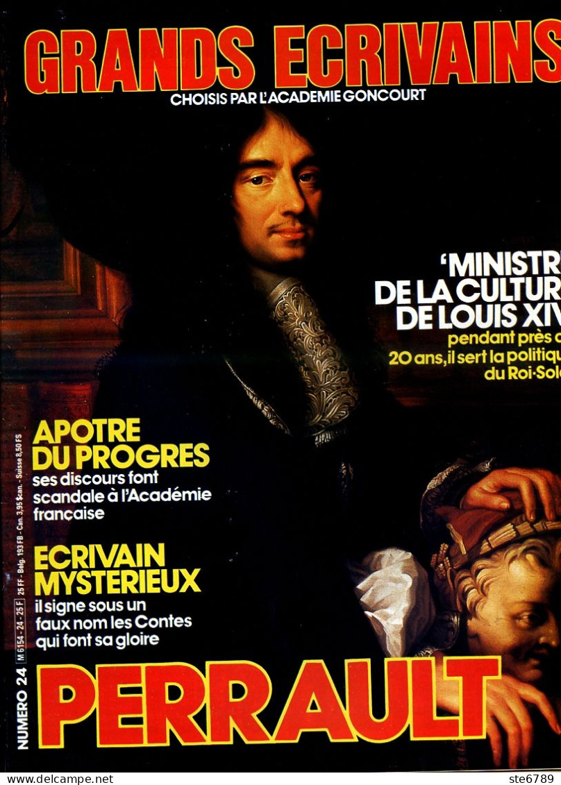 CHARLES PERRAULT Ecrivain GRANDS ECRIVAINS N° 24 - History