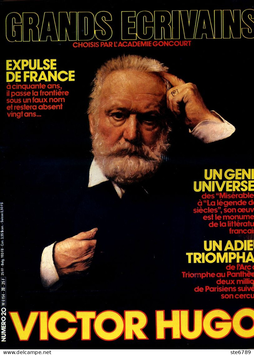 VICTOR HUGO Ecrivain GRANDS ECRIVAINS N° 20 - History