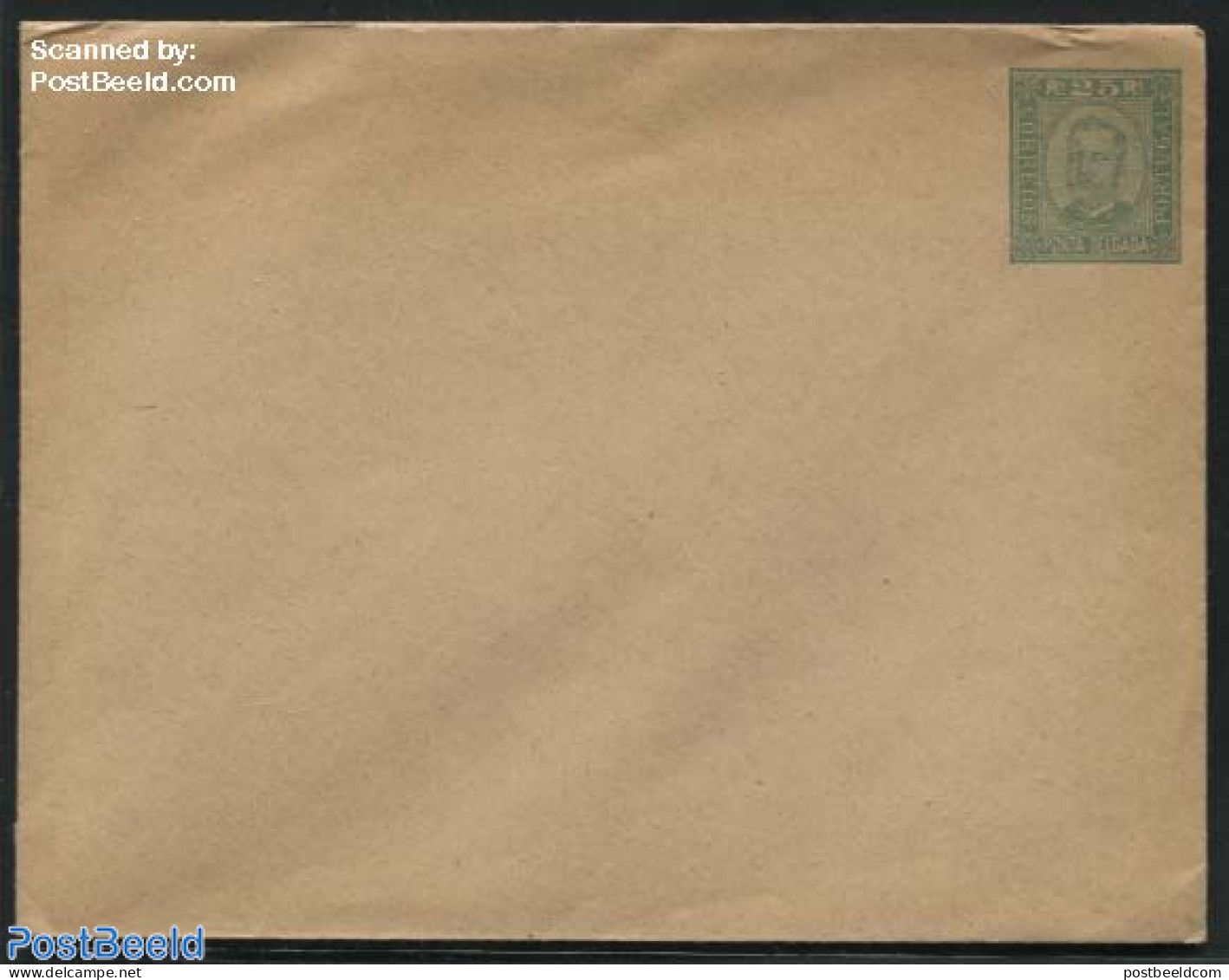 Azores 1893 Ponta Delgada, Envelope 25R, Unused Postal Stationary - Açores