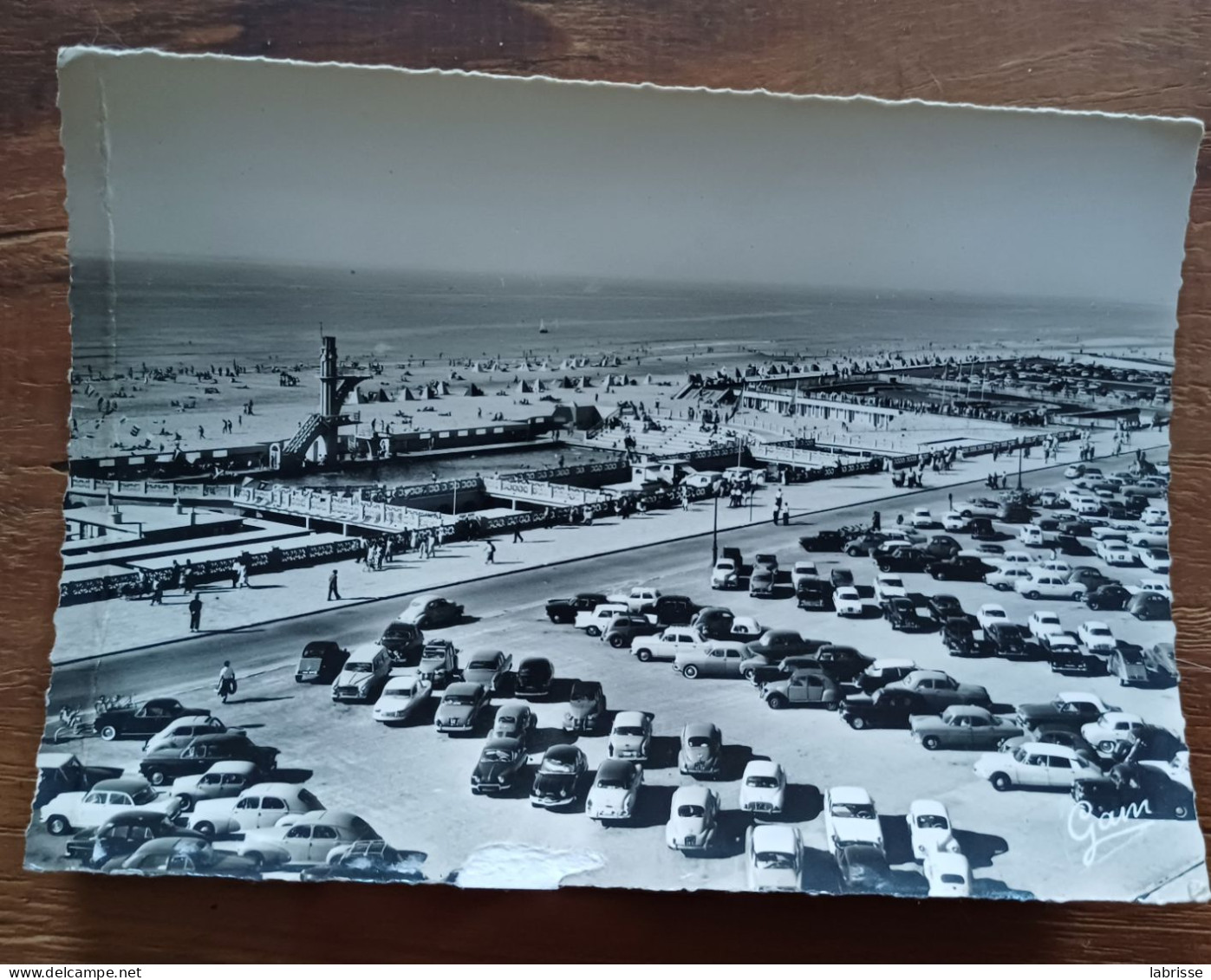 Le Touquet Paris Plage (pas De Calais) La Piscine Et La Plage Voiture Ancienne Renault Citroën Peugeot Simca - Le Touquet