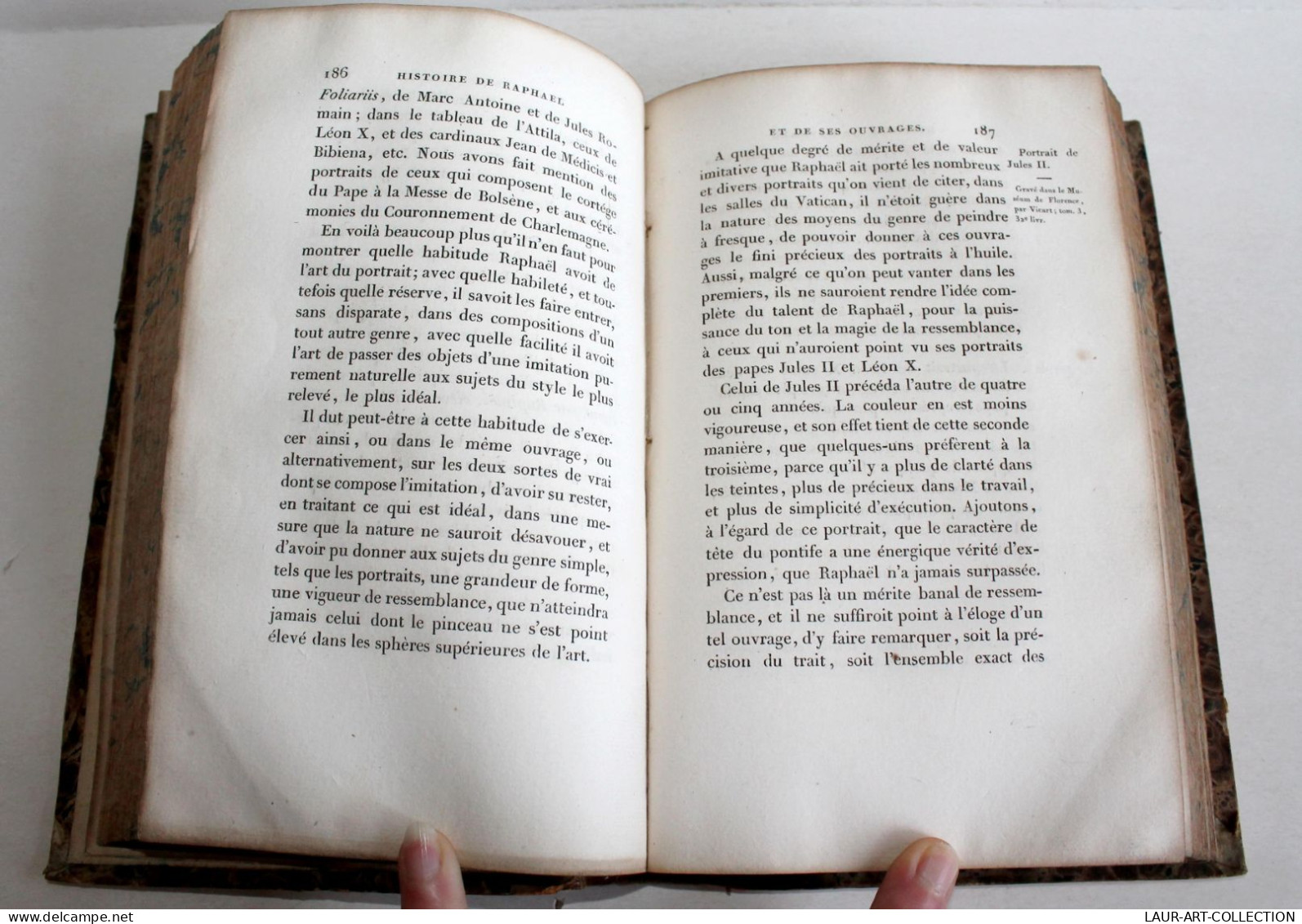 HISTOIRE DE LA VIE ET DES OUVRAGES DE RAPHAEL Par QUATREMERE DE QUINCY 1824 E-O / ANCIEN LIVRE XIXe SIECLE (2603.60) - 1801-1900