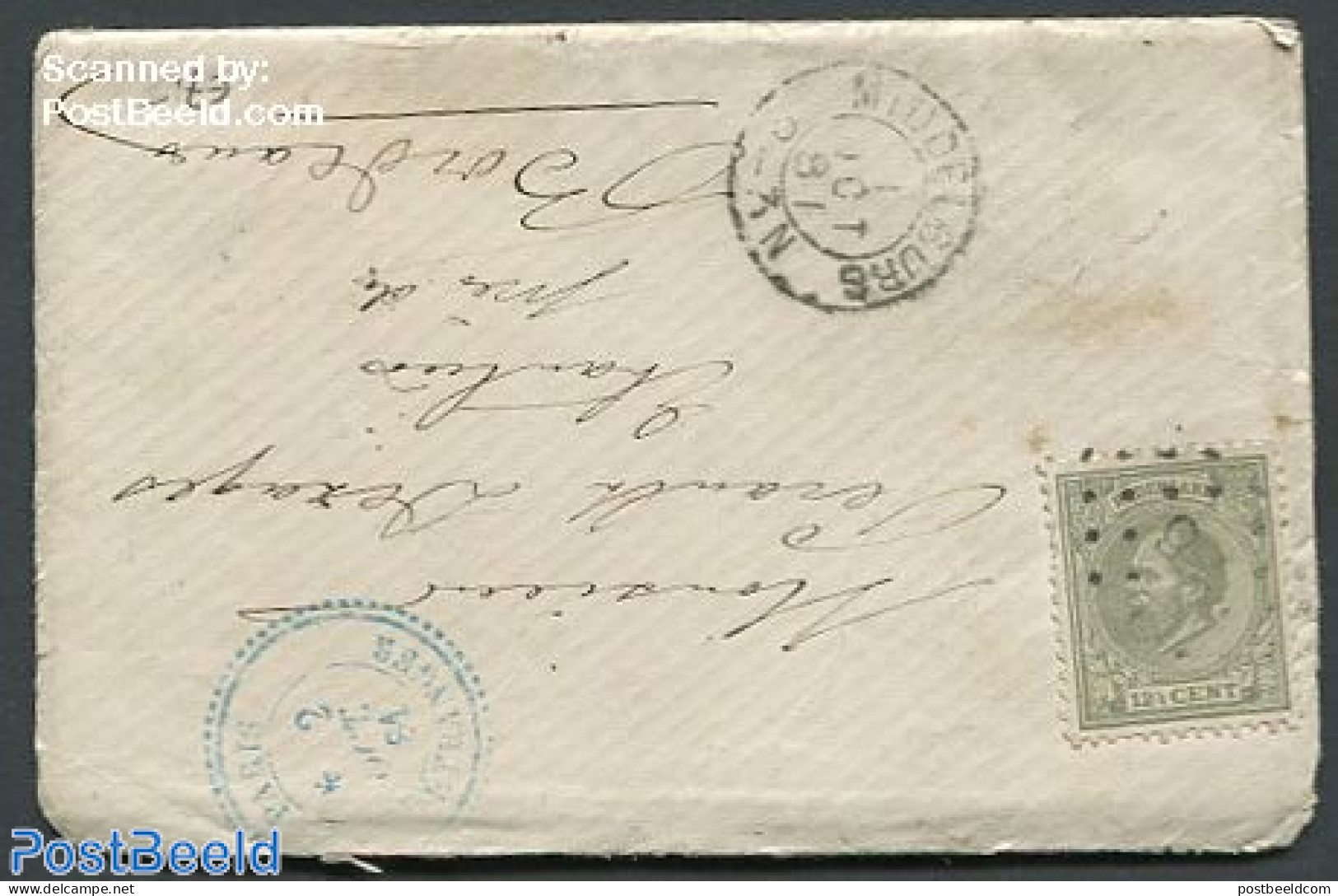 Netherlands 1875 A Letter From Middelburg, Postal History - Cartas & Documentos