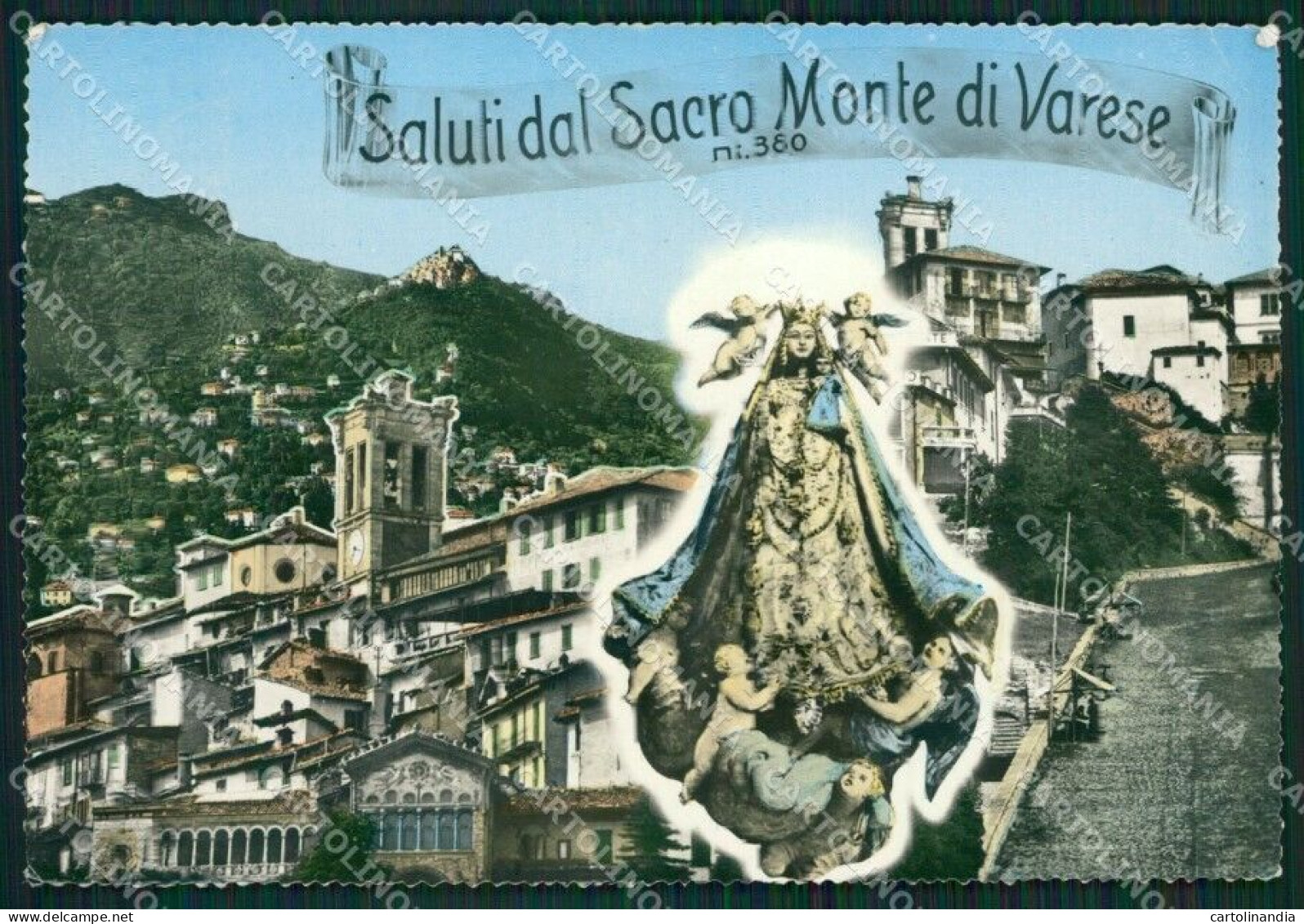 Varese Sacro Monte Saluti Da FG Foto Cartolina KVM1449 - Varese