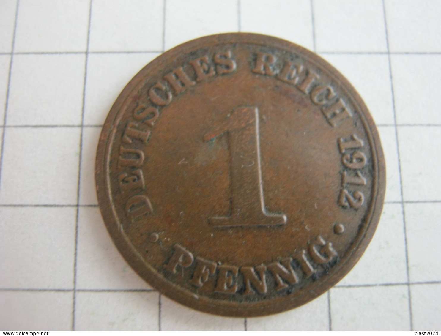 Germany 1 Pfennig 1912 A - 1 Pfennig