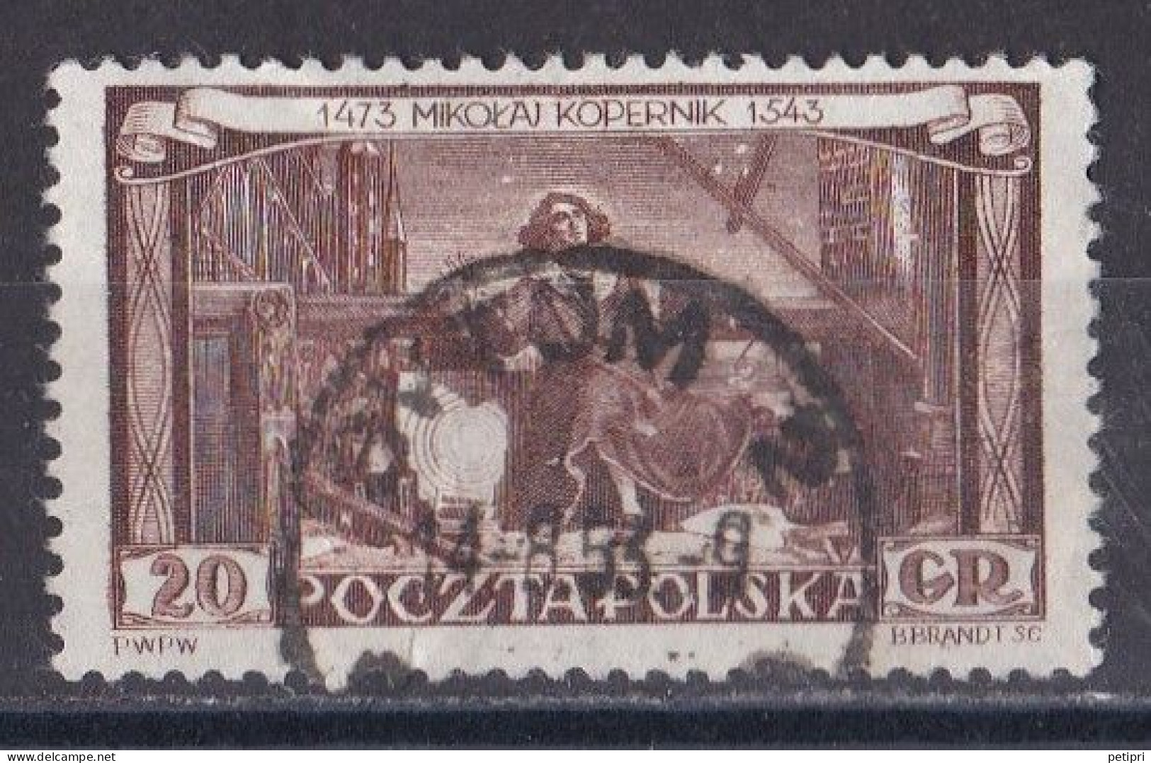 Pologne - République 1944 - 1960   Y & T N °  709  Oblitéré - Usados