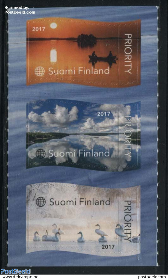 Finland 2017 Nature 3v S-a, Mint NH, Nature - Transport - Various - Birds - Ships And Boats - Tourism - Neufs