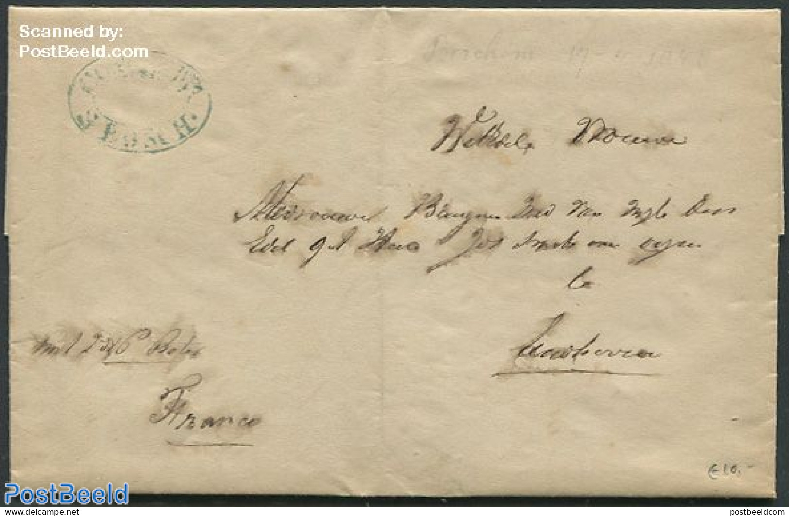 Netherlands 1848 Folding Letter From Breda, Postal History - ...-1852 Voorlopers