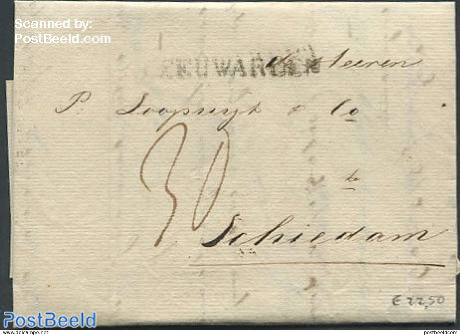 Netherlands 1829 Folding Letter To The Mayor Of Schiedam, Postal History - ...-1852 Prephilately