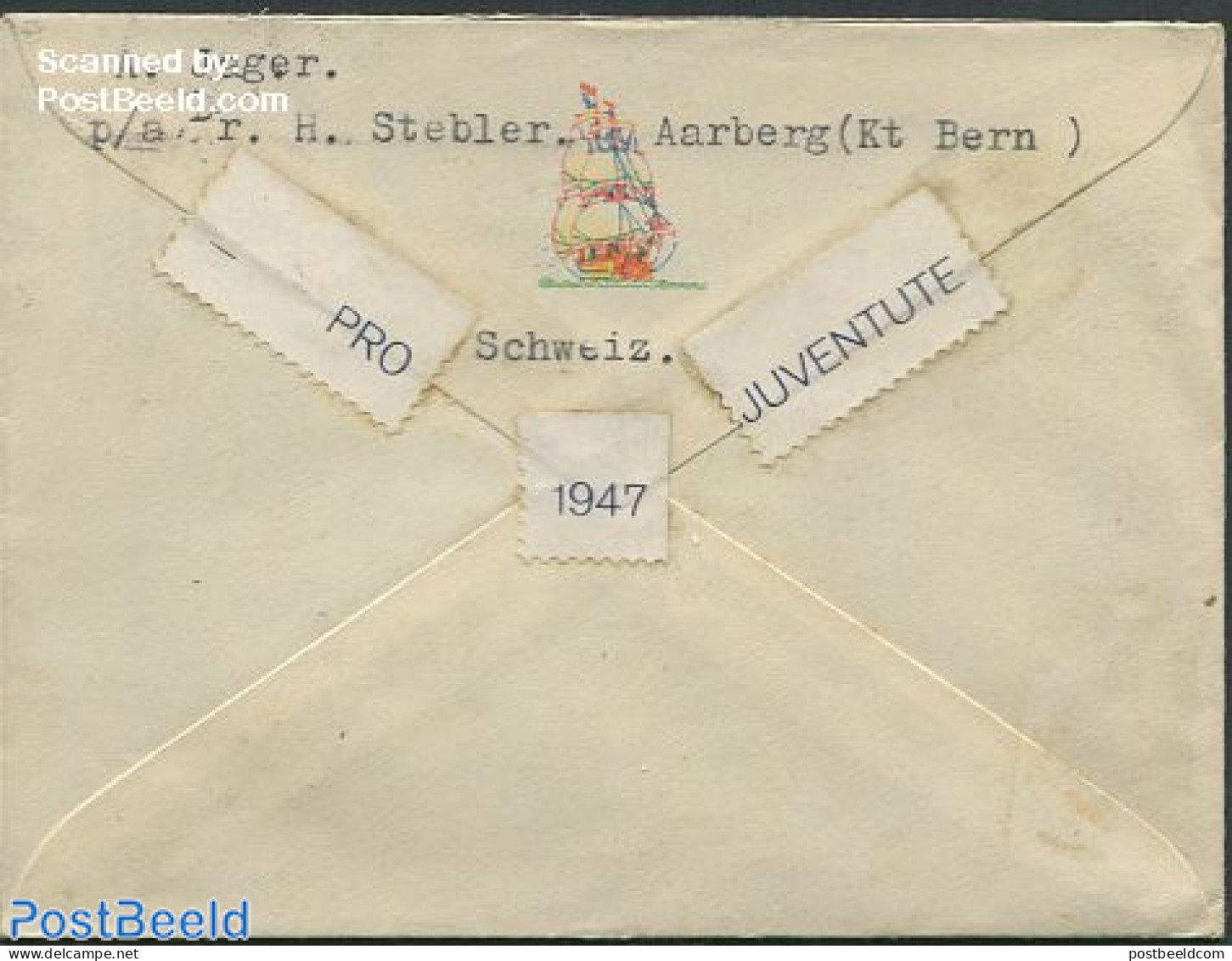 Switzerland 1948 Envelope From Bern To Deventer, Holland, Postal History - Briefe U. Dokumente