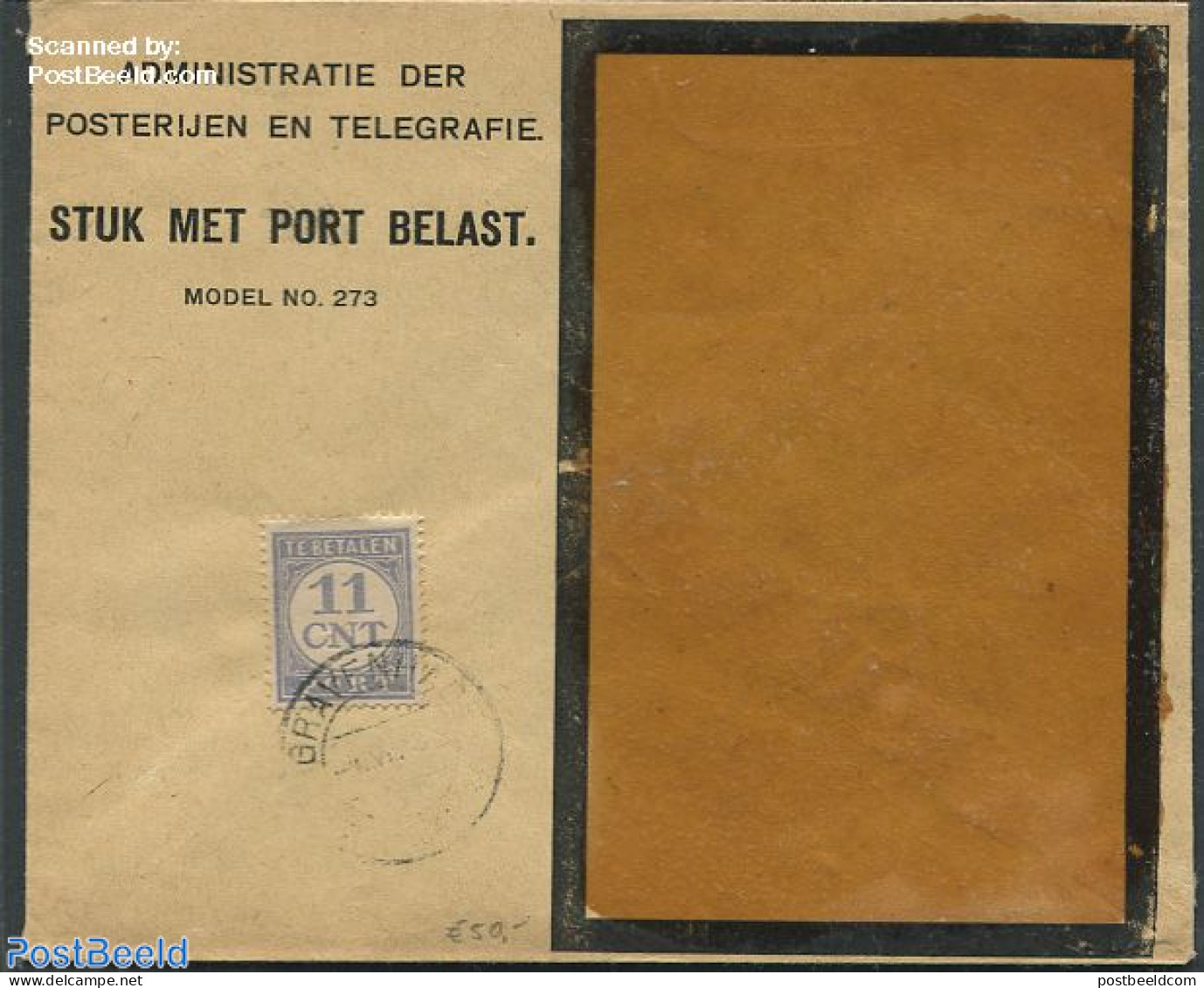 Netherlands 1935 Envelope From The Netherlands, Postage Due 11 Cent, Postal History - Covers & Documents