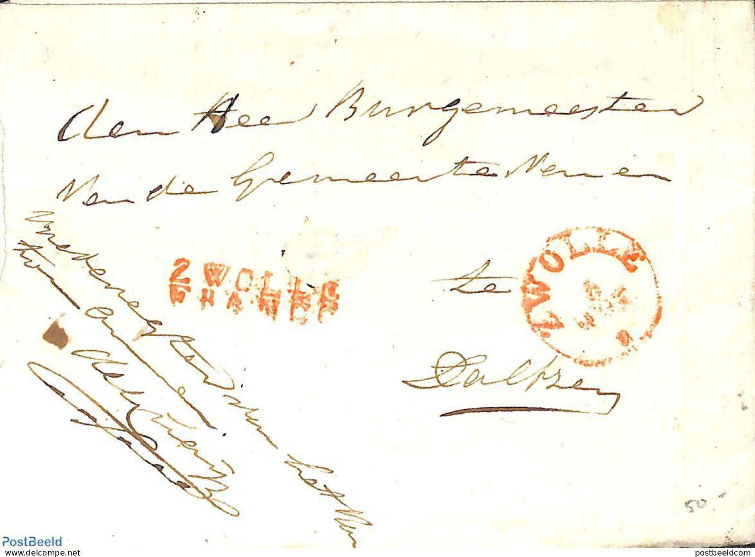 Netherlands 1836 Suspect Description From Ommen To Dalfsen, Postal History, Various - Police - ...-1852 Prephilately