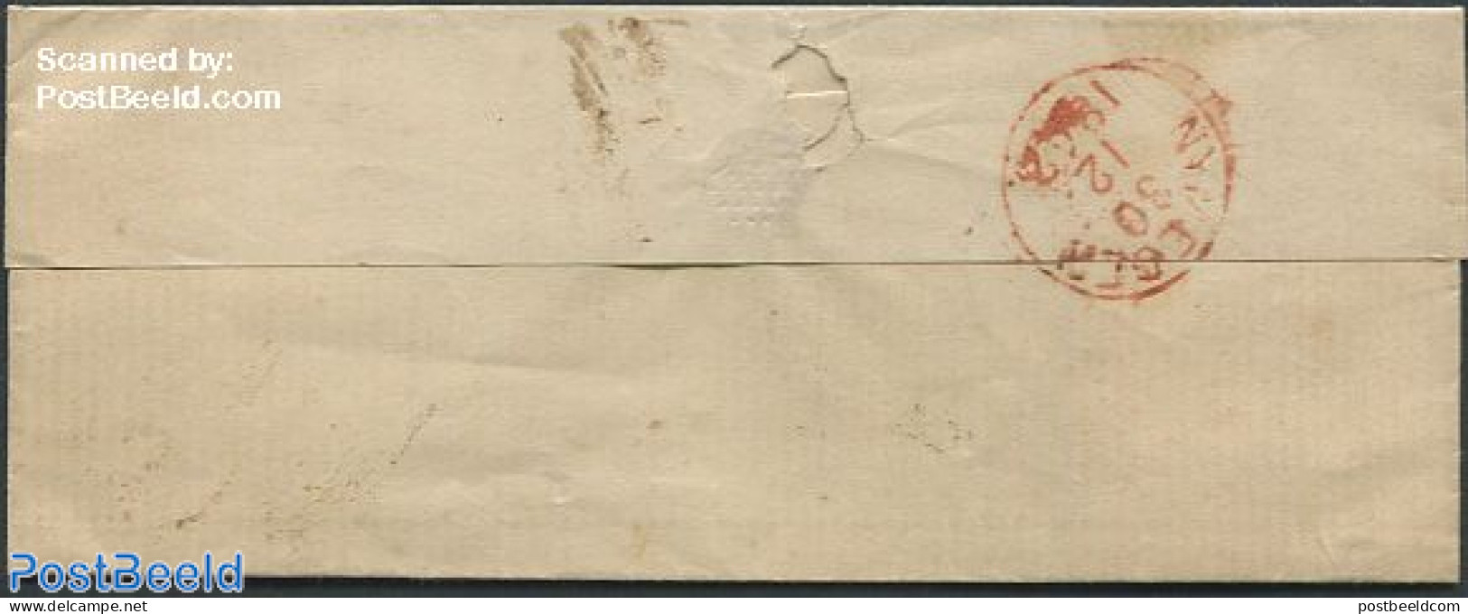Netherlands 1862 Folding Cover To Nijmegen, Postal History - Covers & Documents