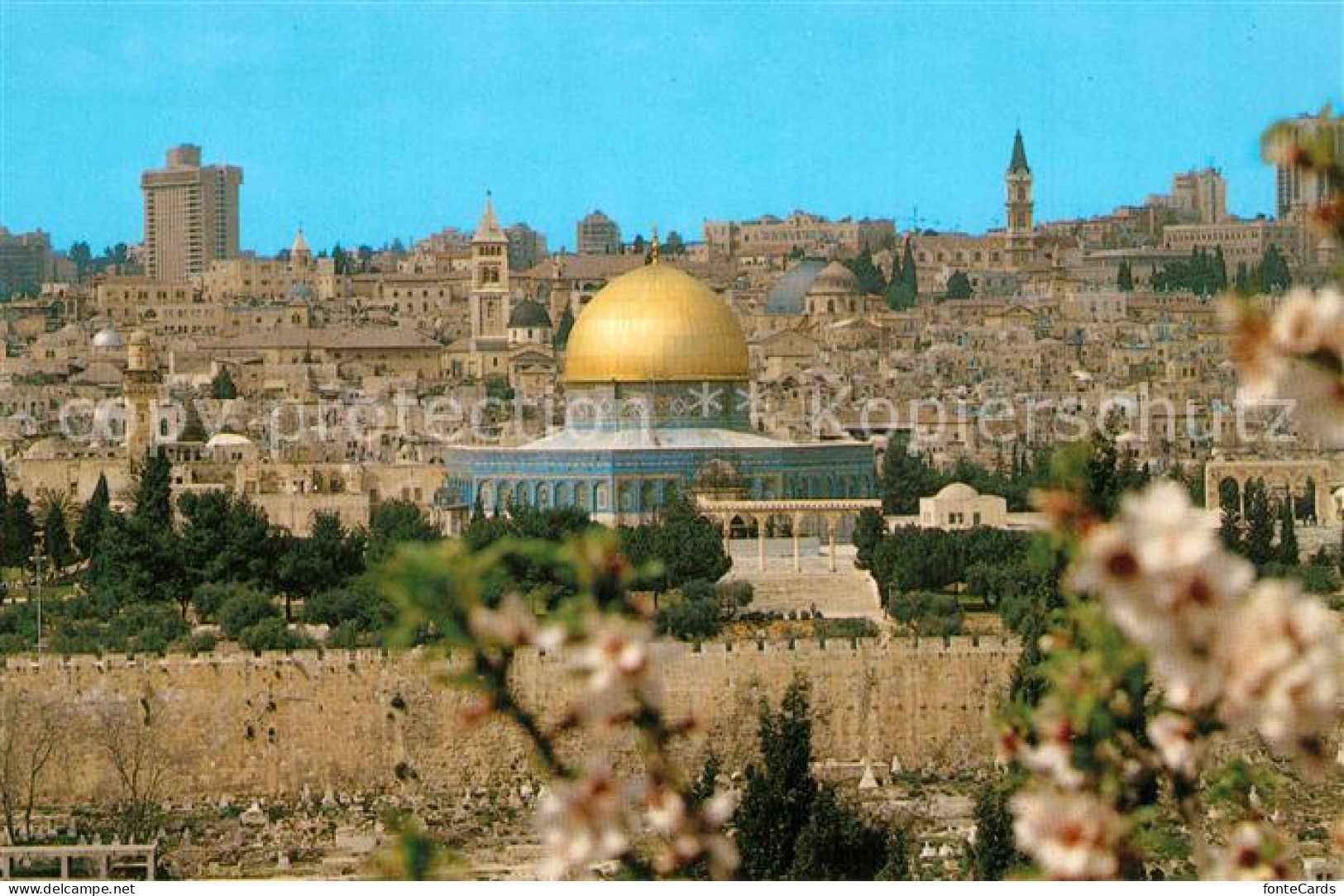 73610944 Jerusalem Yerushalayim Old City Viewed From Mount Of Olives Jerusalem Y - Israel