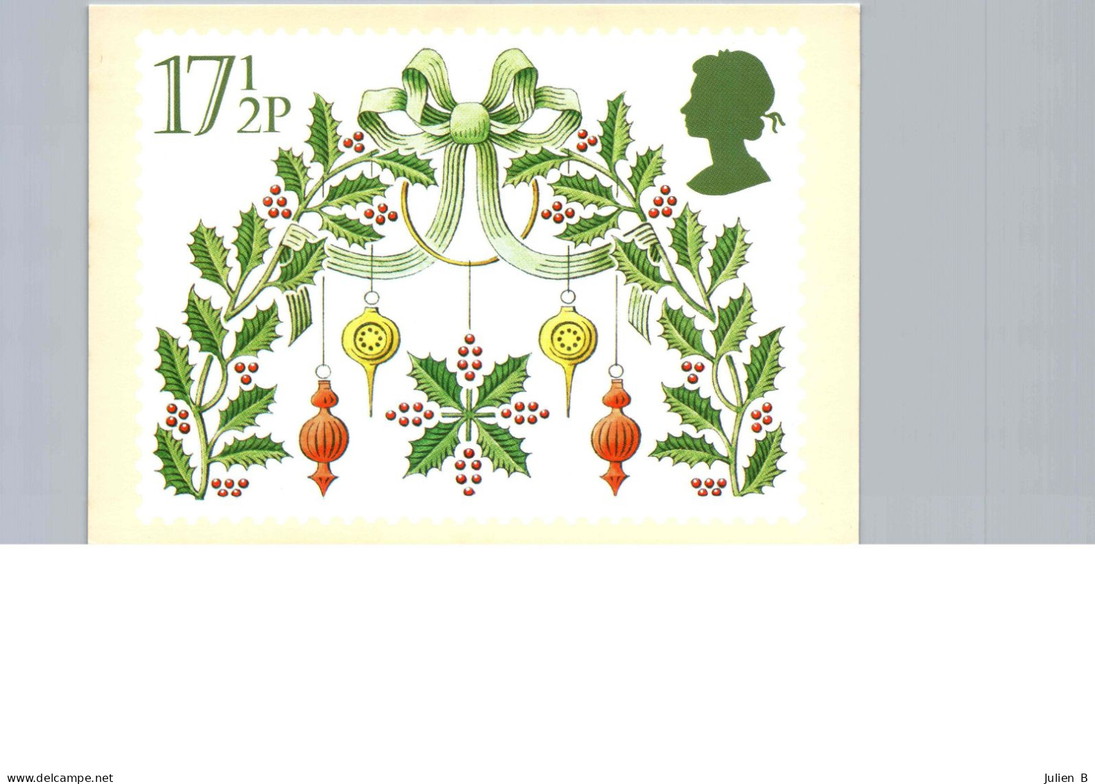 17p, Christmas, Designed By Jeffery Matthews, 19 November 1980 - Timbres (représentations)