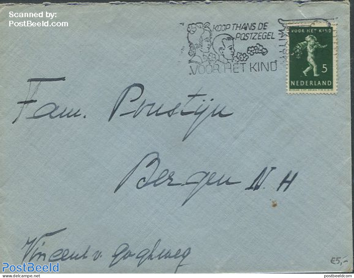 Netherlands 1936 Envelope With Nvph No.290, Postal History - Cartas & Documentos