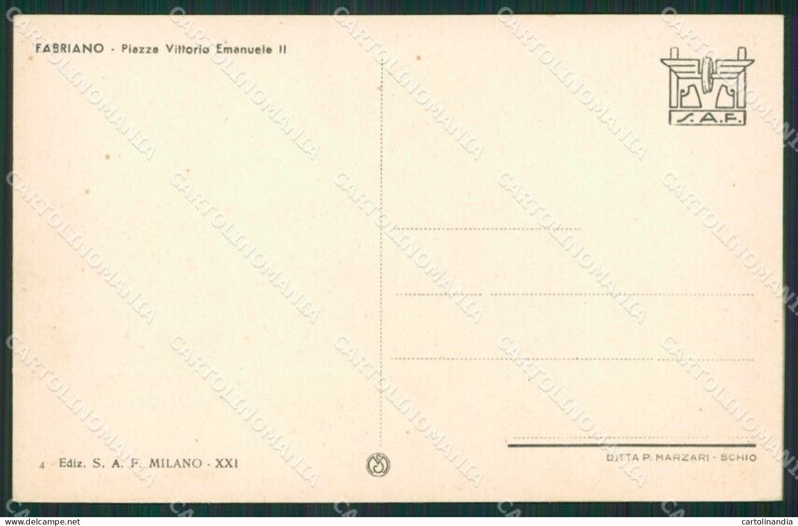 Ancona Fabriano Cartolina KV1622 - Ancona