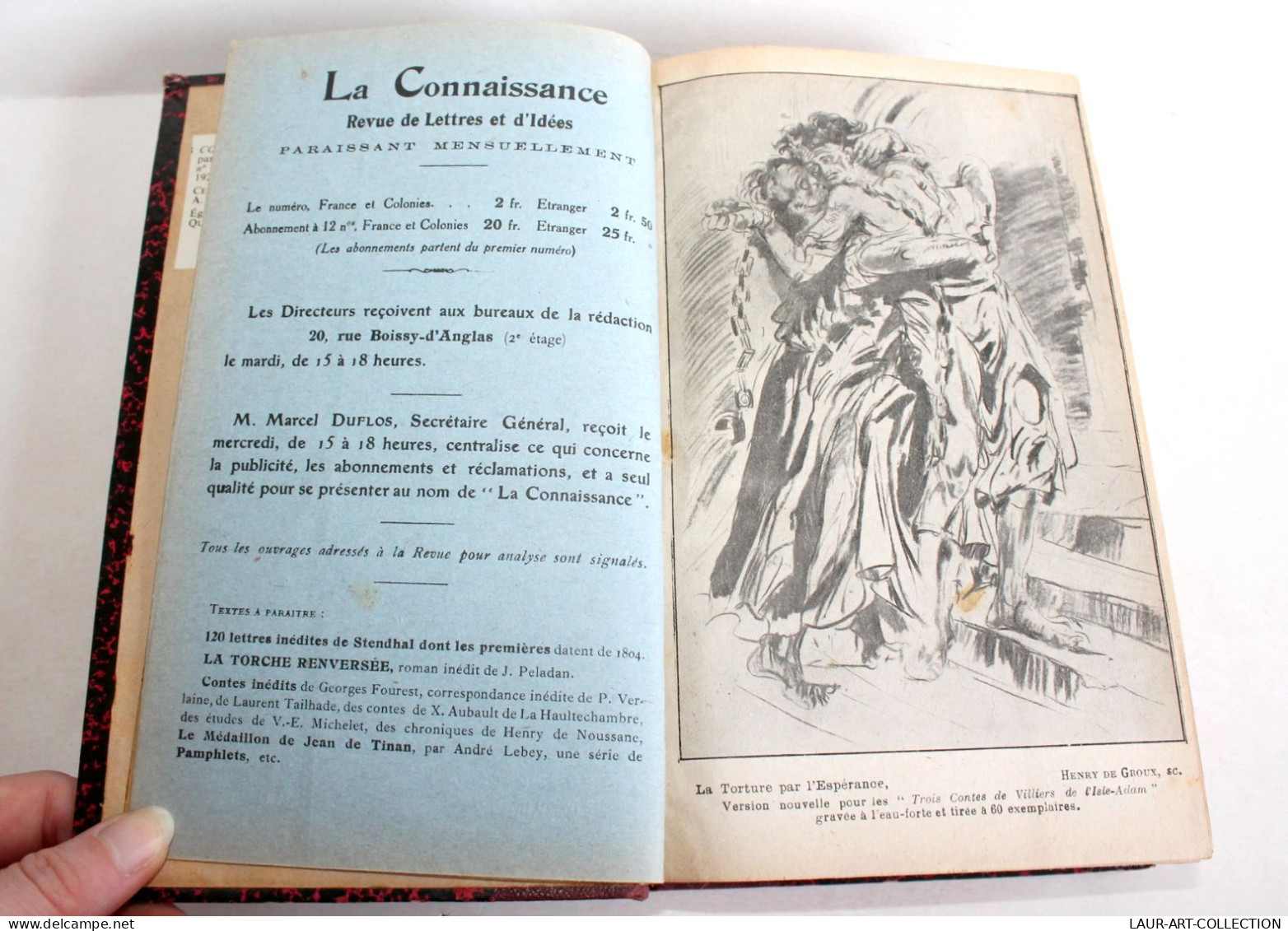 LA CONNAISSANCE REVUE DE LETTRES ET D'IDEES Par DOYON WILLERMOZ 1920 N°1 AU N°4 / ANCIEN LIVRE XXe SIECLE (2603.62) - 1901-1940