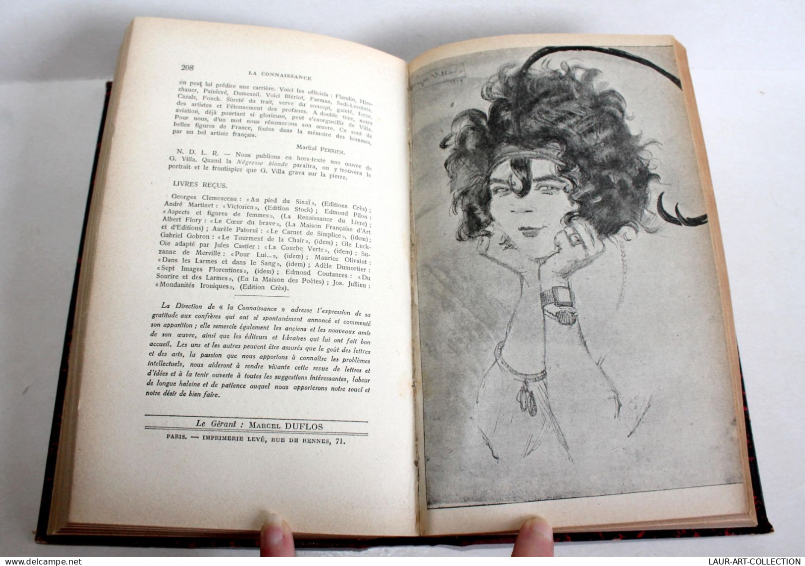 LA CONNAISSANCE REVUE DE LETTRES ET D'IDEES par DOYON WILLERMOZ 1920 N°1 AU N°4 / ANCIEN LIVRE XXe SIECLE (2603.62)