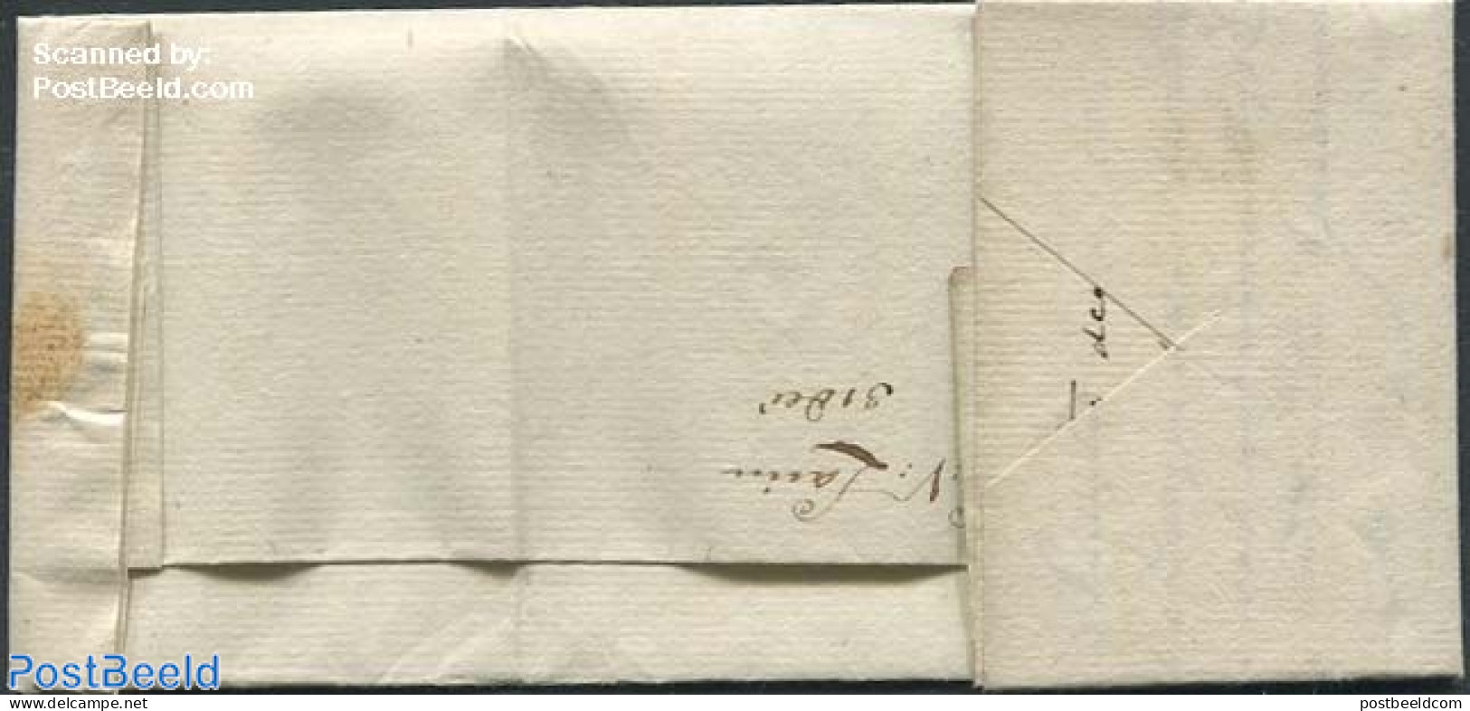 Netherlands 1800 Folding Letter From Amsterdam To Schiedam, Postal History - ...-1852 Voorlopers