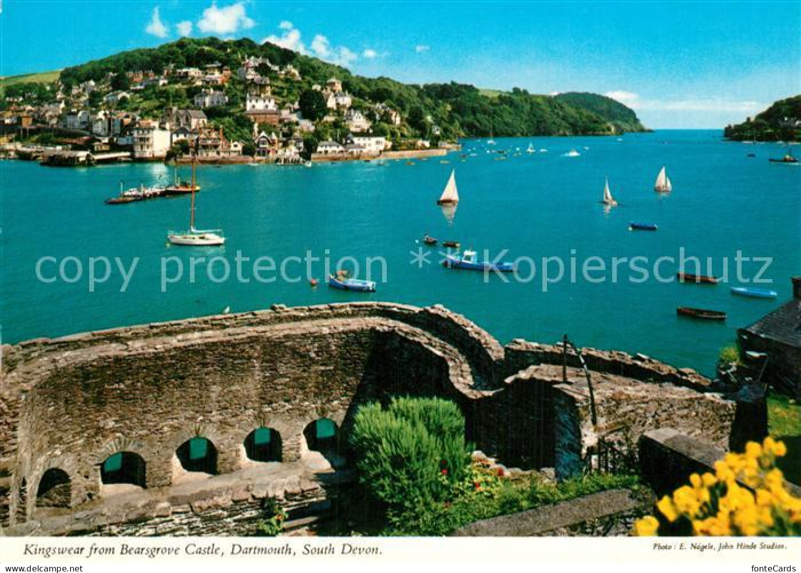 73607462 Dartmouth Devon Kingswear From Bearsgrove Castle Dartmouth Devon - Andere & Zonder Classificatie