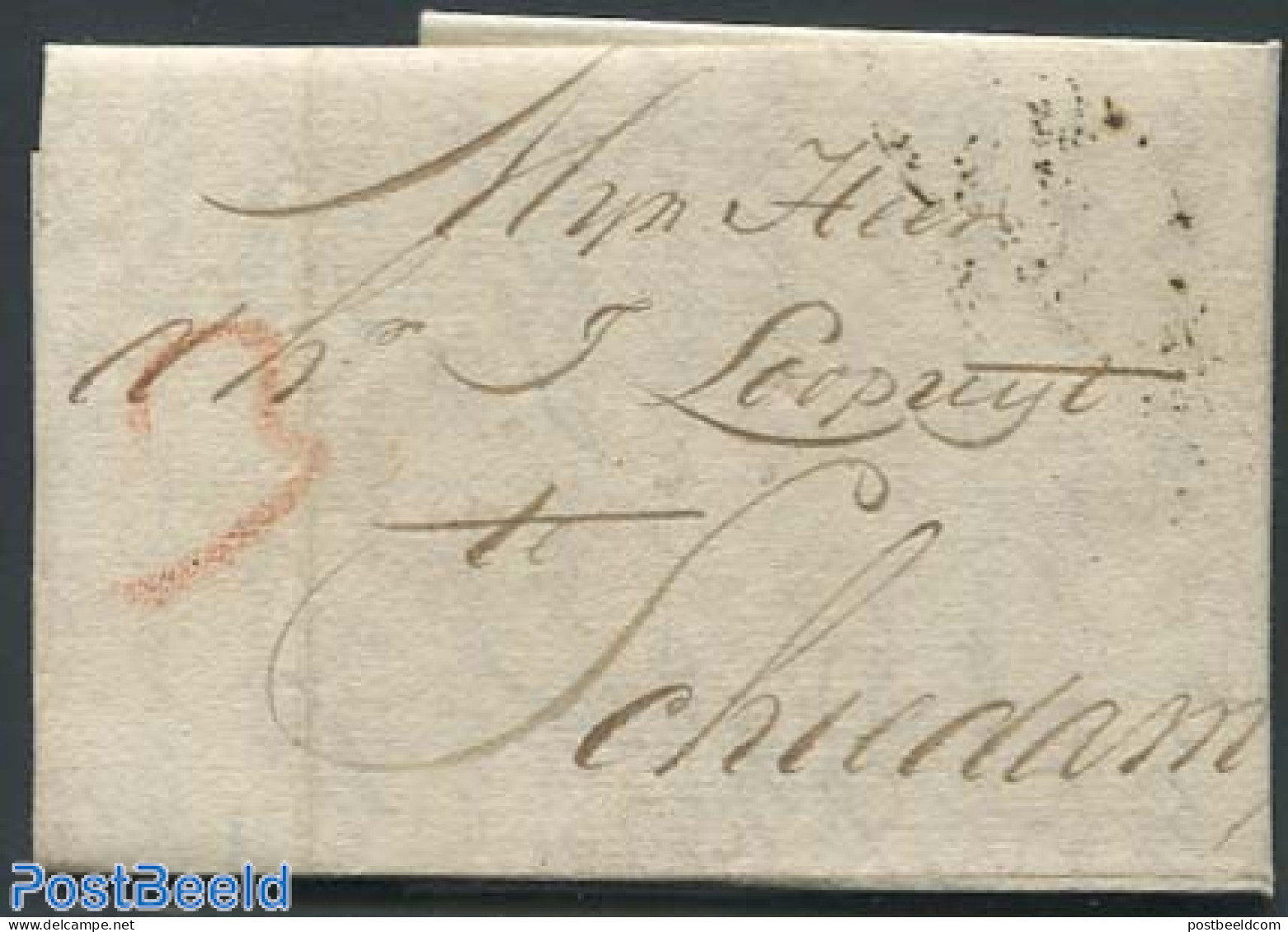 Netherlands 1798 Folding Letter From Amsterdam To Schiedam, Postal History - ...-1852 Voorlopers