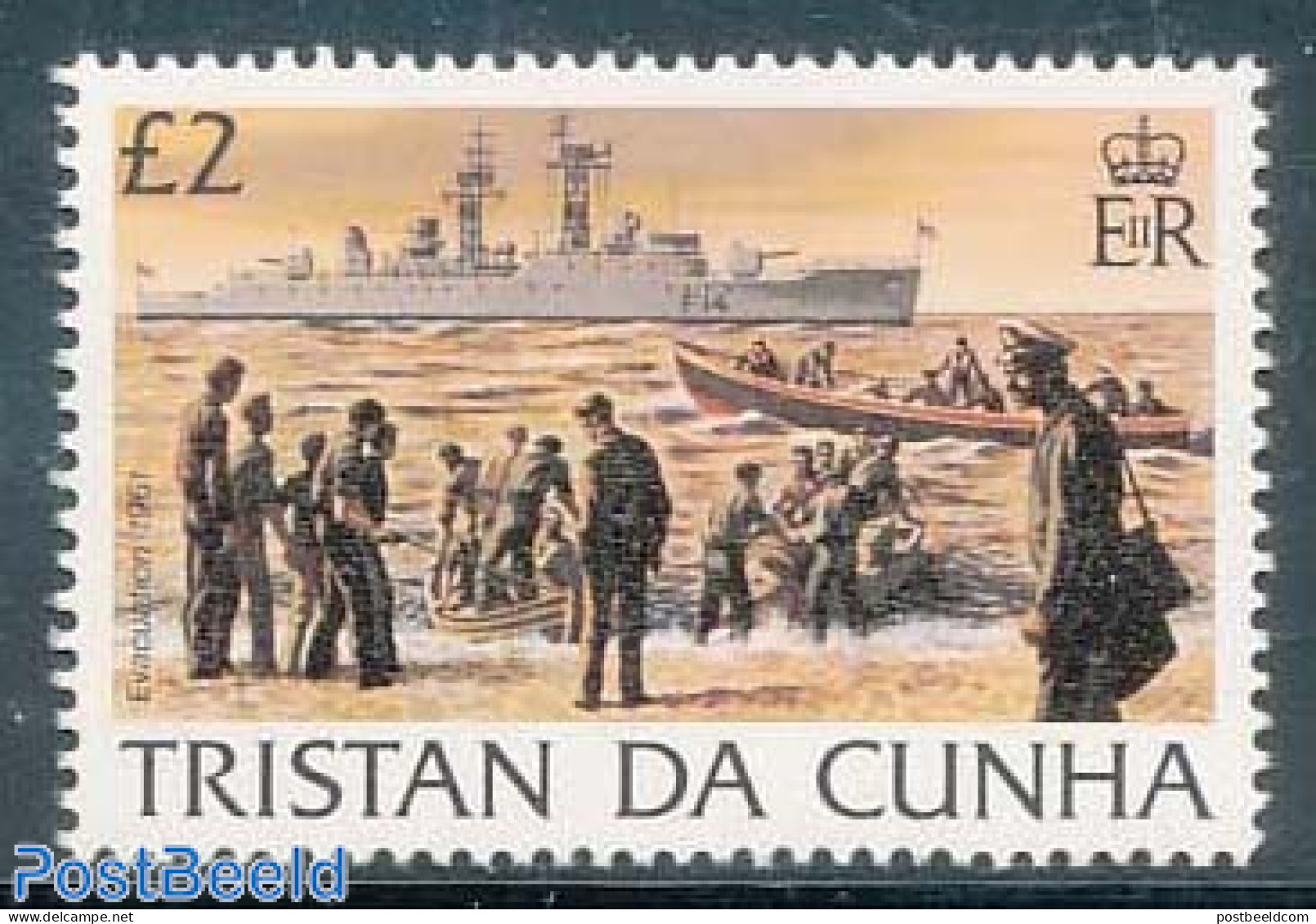 Tristan Da Cunha 1983 2P, Stamp Out Of Set, Mint NH, Transport - Ships And Boats - Schiffe