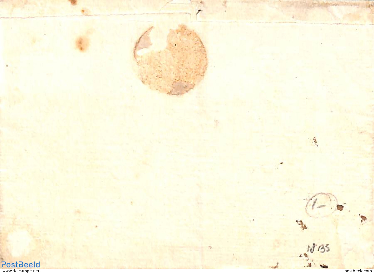 Netherlands 1835 Folding Cover From The Hague To Amsterdam, Postal History - ...-1852 Vorläufer