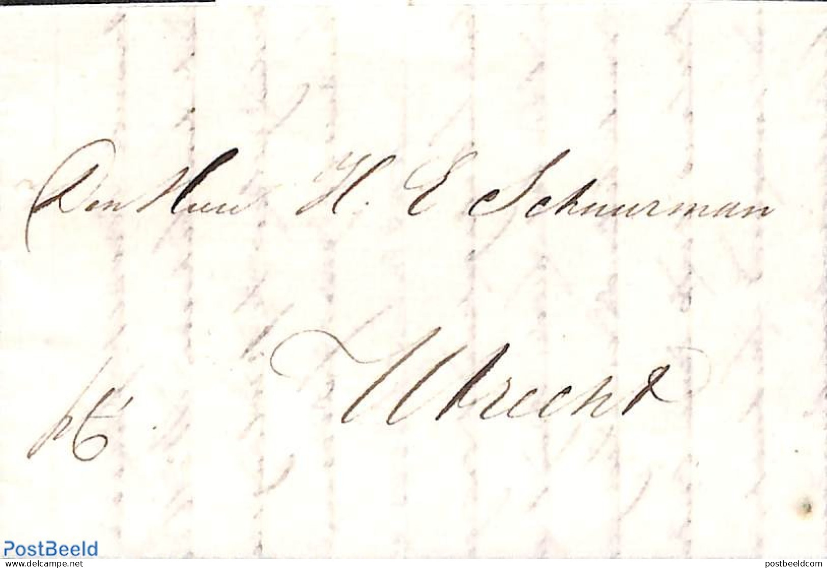 Netherlands 1828 Folding Letter From Dordrecht To Utrecht Par Couvert, Postal History - ...-1852 Vorläufer