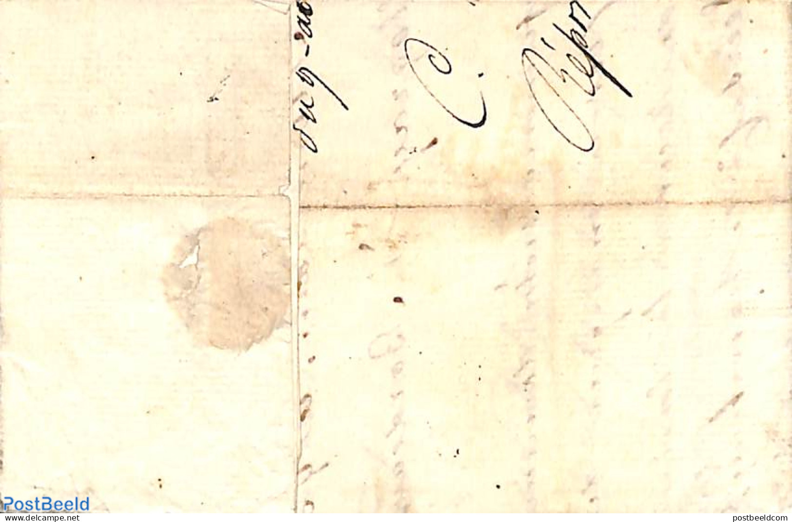 Netherlands 1813 Folding Letter From Rotterdam To Bordeaux, Postal History - ...-1852 Préphilatélie