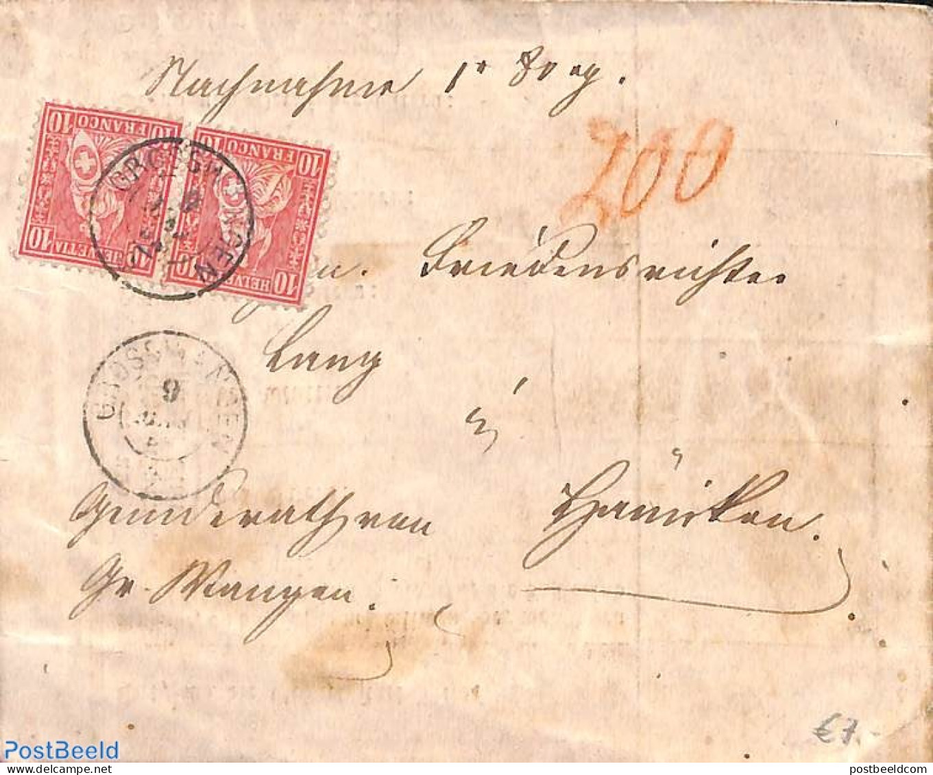Switzerland 1906 Envelope From Zwitserland, Postal History - Briefe U. Dokumente