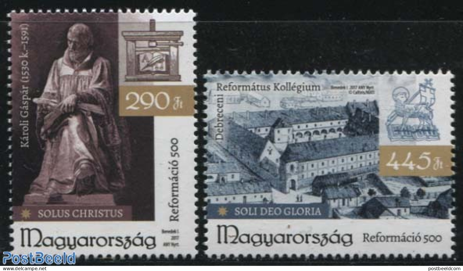 Hungary 2017 500 Years Reformation 2v, Mint NH, Religion - Cloisters & Abbeys - Religion - Art - Sculpture - Ongebruikt