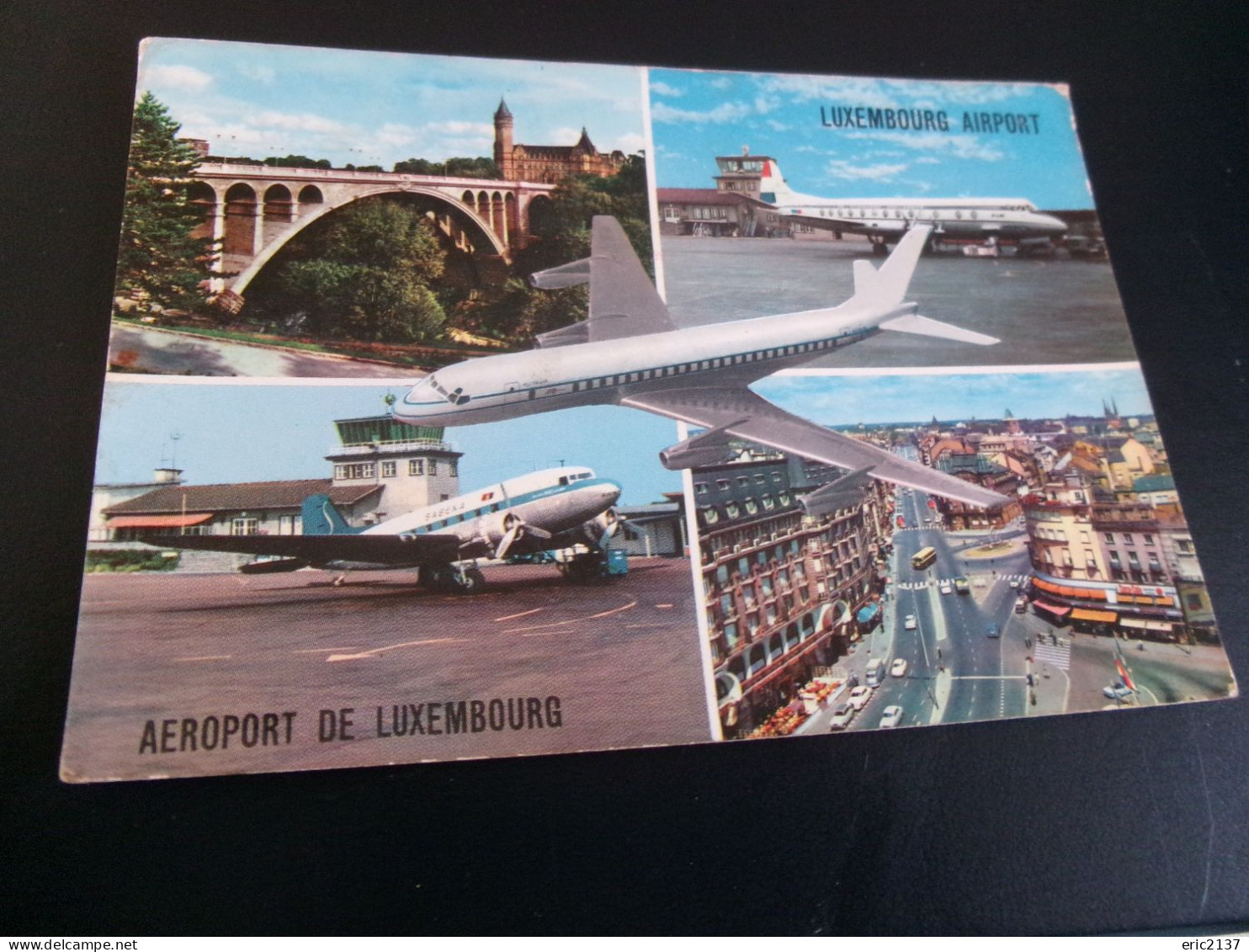 AEROPORT  De LUXEMBOURG (pv 1.65 Euros) ...flamme METZ 1966 ...FOIRE INTERNATIONALE - Aeródromos