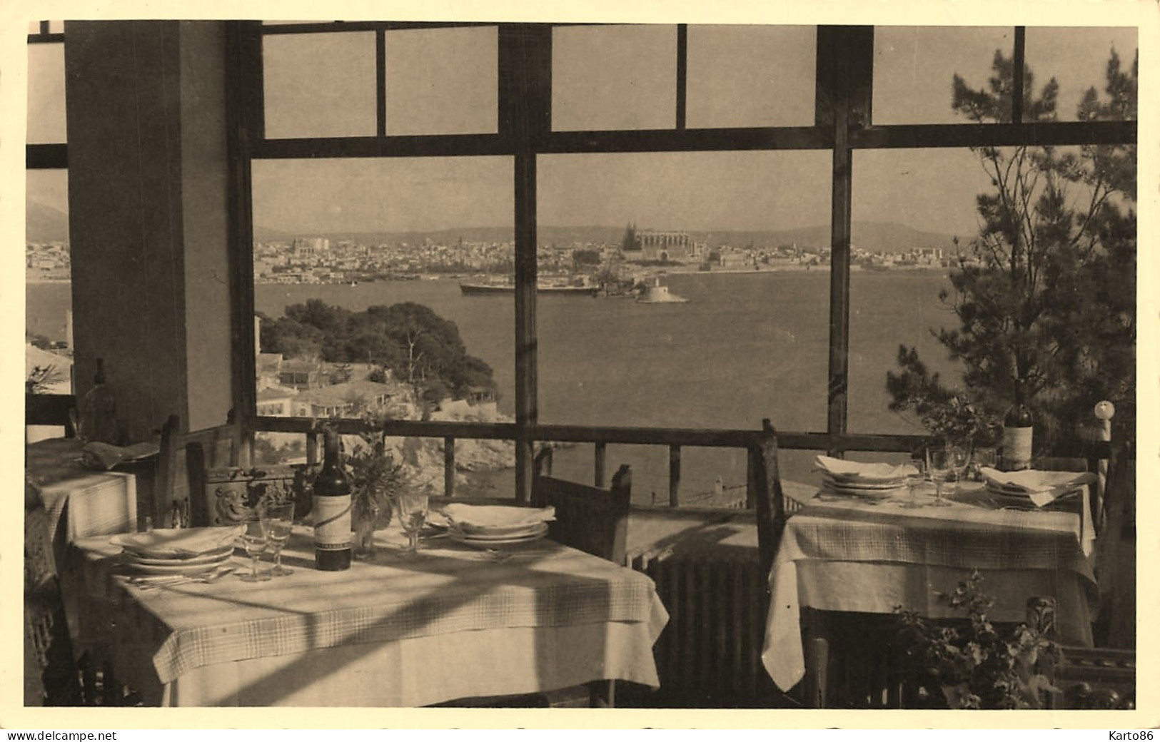 Palma De Mallorca * Carte Photo * Hoteles MAJORICA Hotel , Vista Desde El Comedor * Espana - Palma De Mallorca