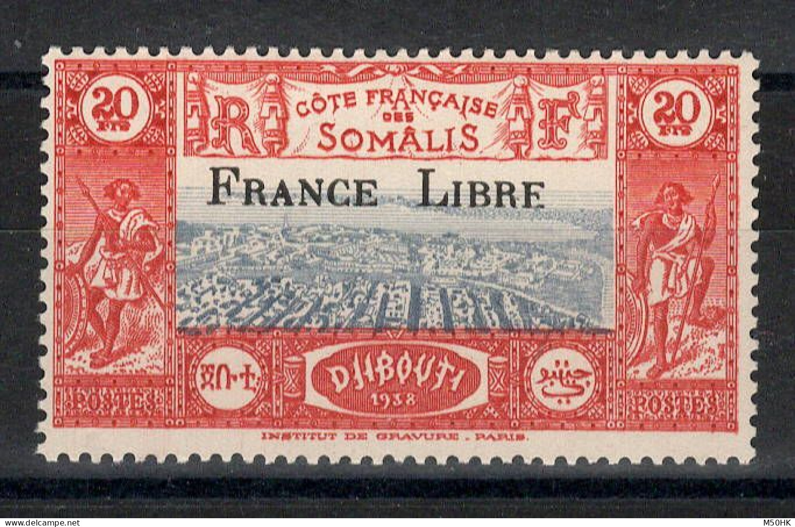 Cote Des Somalis - France Libre - YV 232 N* MH - Unused Stamps