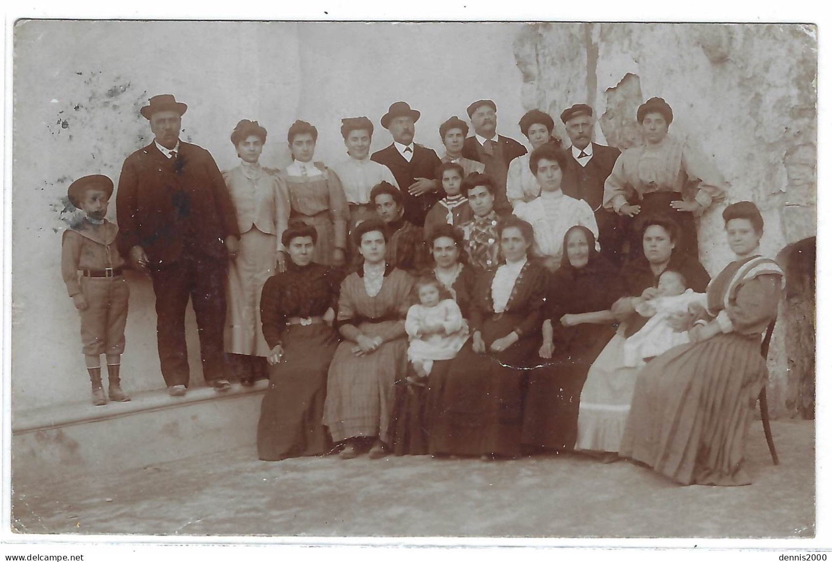 SOLLER - Sóller - CARTE PHOTO - PHOTO CARD - Groupe De Personnes - Group Of Persons - Oblit. 1909 - Palma De Mallorca